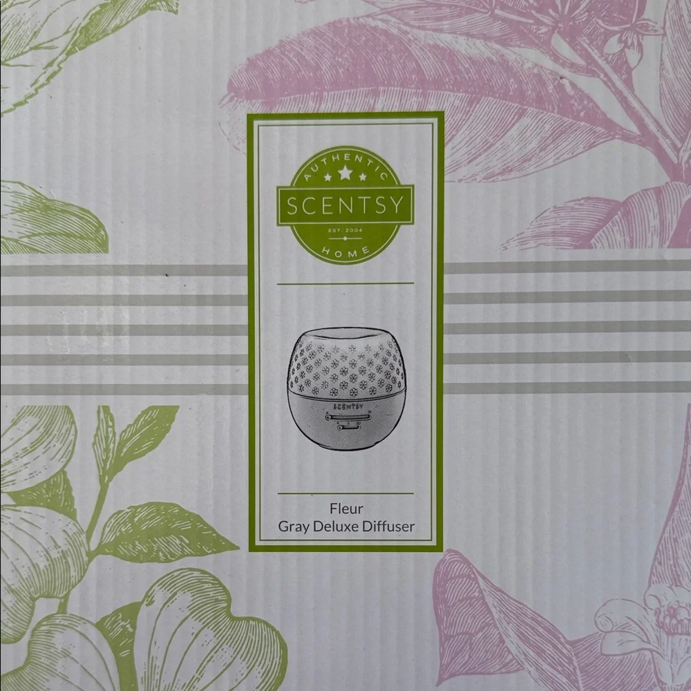 Scentsy Fleur Deluxe Diffuser in Gray - New in Box